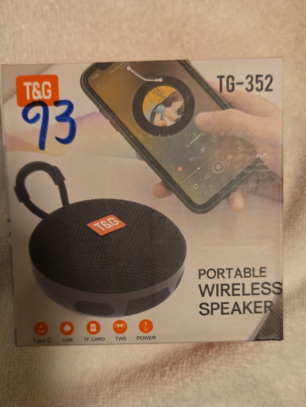 T&G TG-352 Portable Wireless Speaker - Black